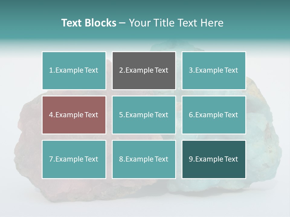 Blue Geology Mineral PowerPoint Template