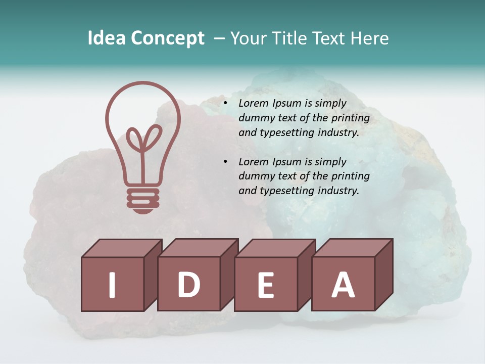 Blue Geology Mineral PowerPoint Template