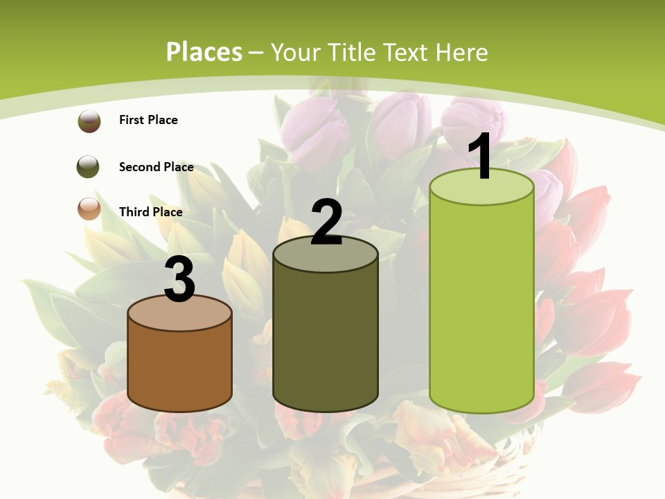 Bunches Yellow Bouquet PowerPoint Template