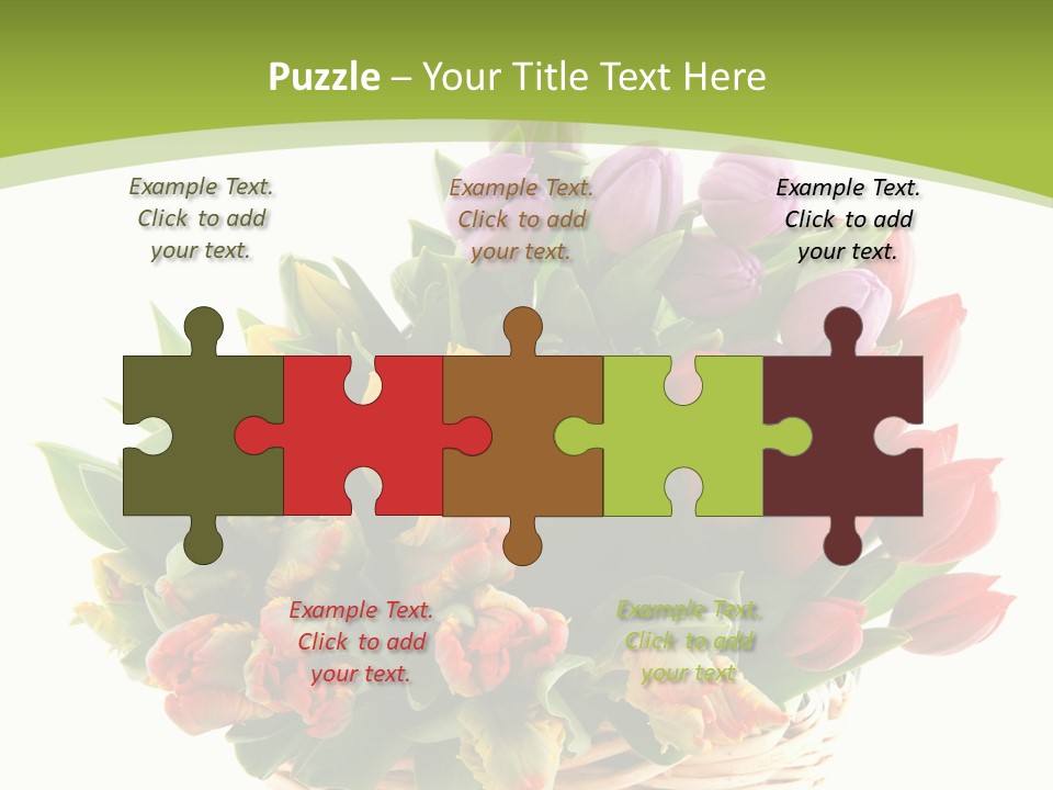 Bunches Yellow Bouquet PowerPoint Template