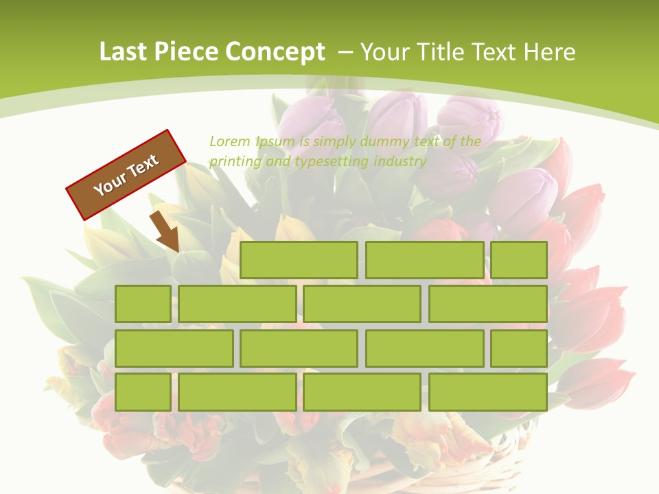 Bunches Yellow Bouquet PowerPoint Template