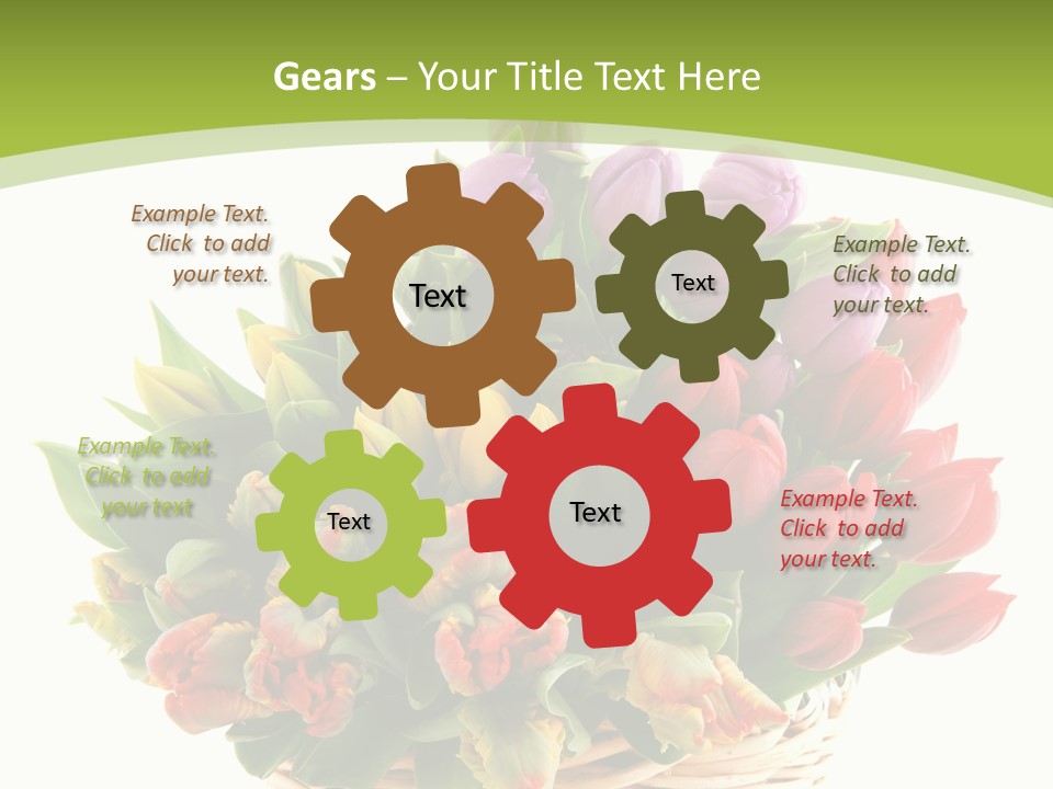 Bunches Yellow Bouquet PowerPoint Template