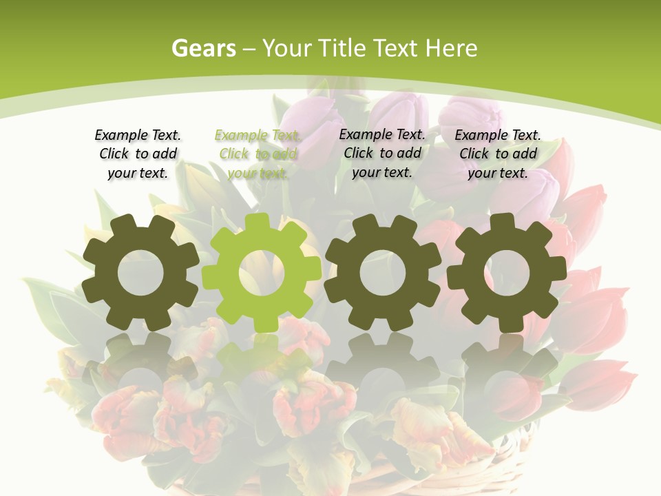 Bunches Yellow Bouquet PowerPoint Template