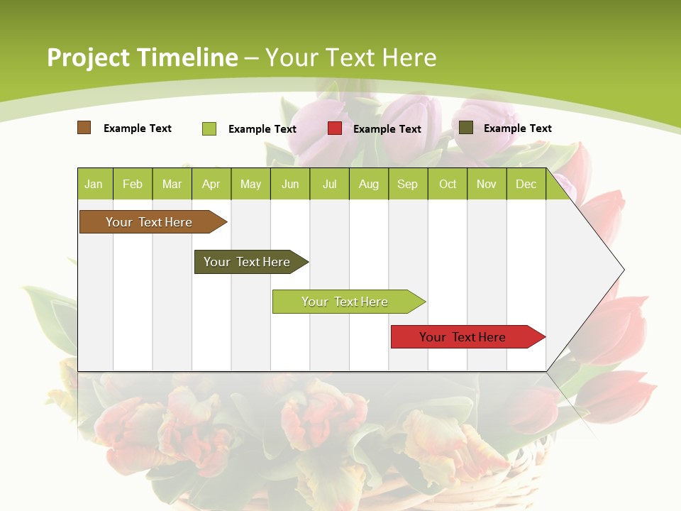 Bunches Yellow Bouquet PowerPoint Template