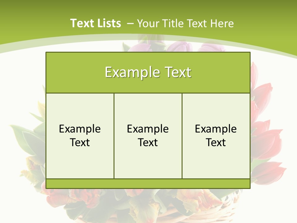 Bunches Yellow Bouquet PowerPoint Template