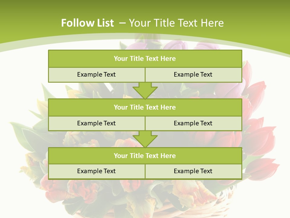 Bunches Yellow Bouquet PowerPoint Template