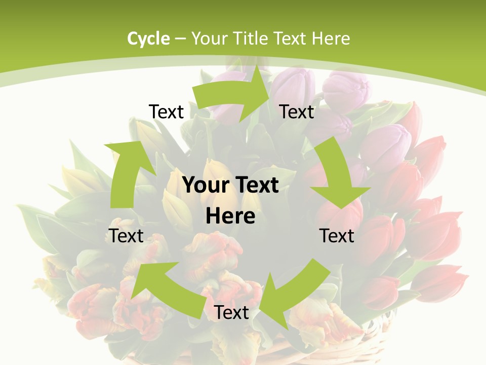 Bunches Yellow Bouquet PowerPoint Template