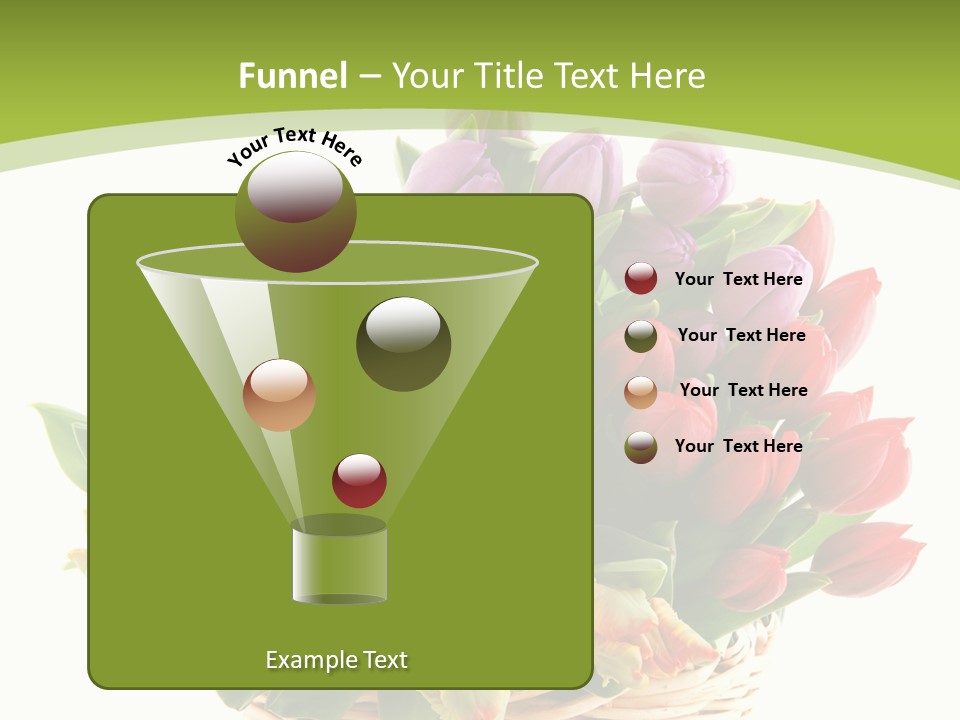 Bunches Yellow Bouquet PowerPoint Template