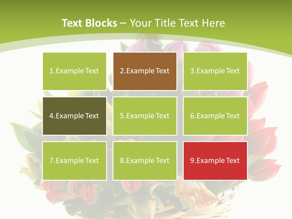 Bunches Yellow Bouquet PowerPoint Template