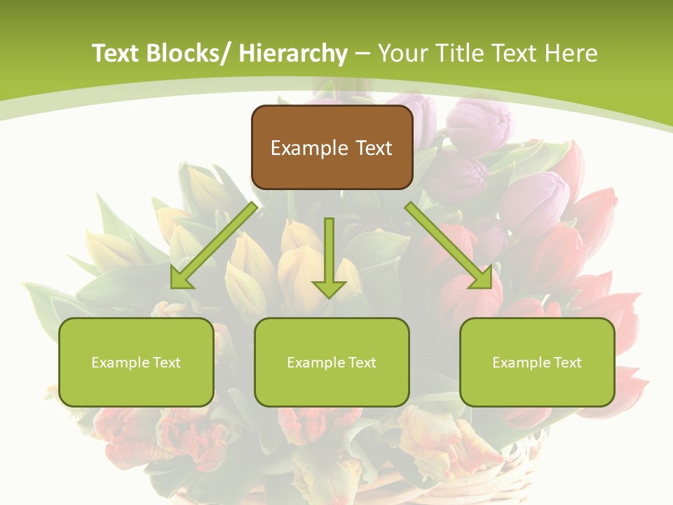 Bunches Yellow Bouquet PowerPoint Template