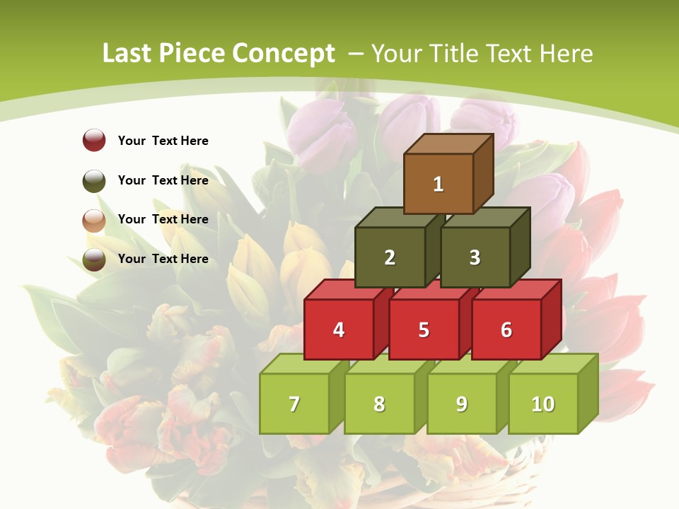 Bunches Yellow Bouquet PowerPoint Template