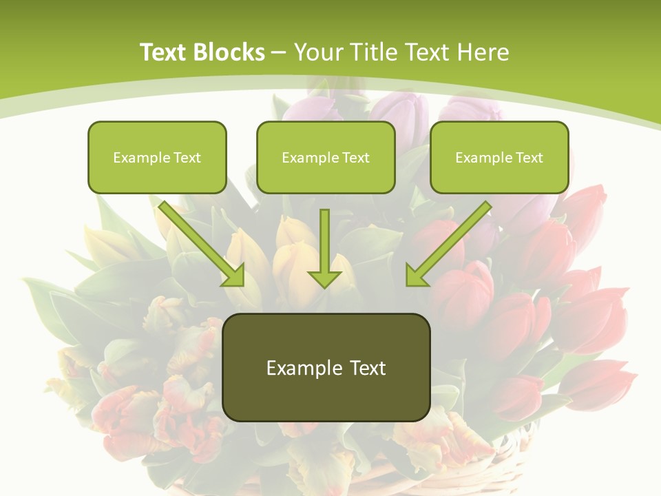 Bunches Yellow Bouquet PowerPoint Template