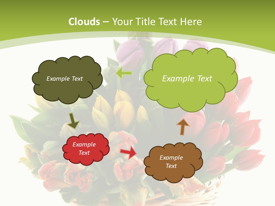 Bunches Yellow Bouquet PowerPoint Template