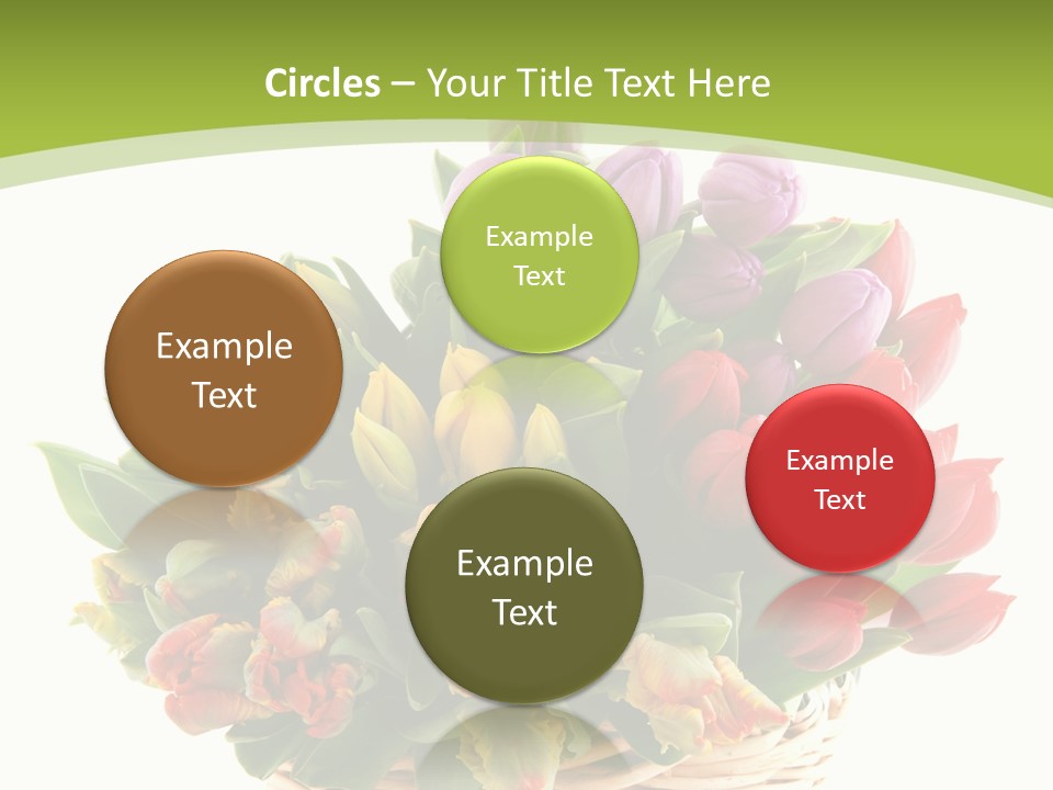 Bunches Yellow Bouquet PowerPoint Template