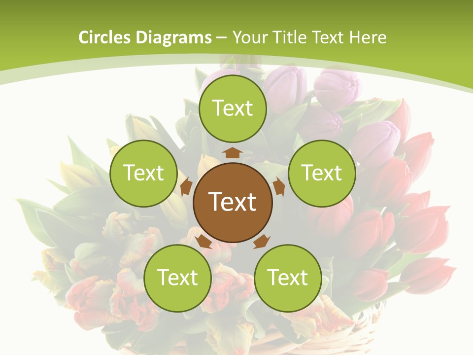 Bunches Yellow Bouquet PowerPoint Template