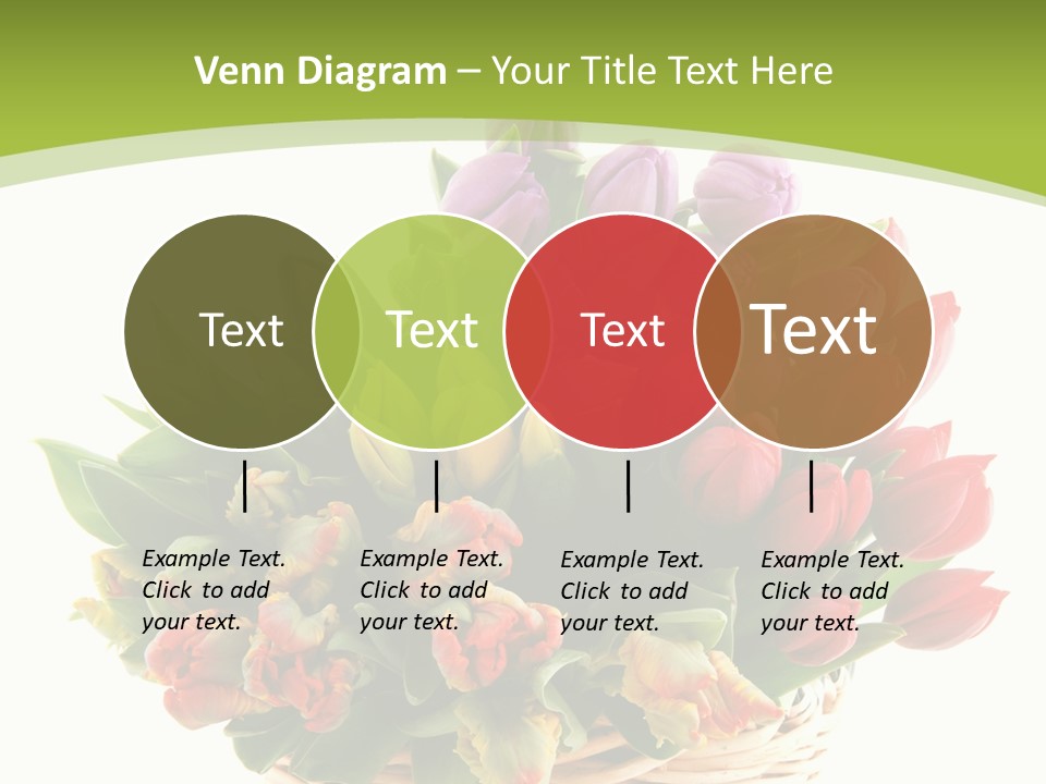 Bunches Yellow Bouquet PowerPoint Template
