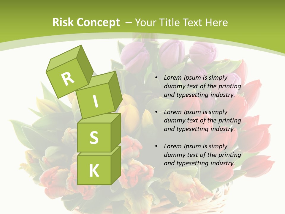 Bunches Yellow Bouquet PowerPoint Template