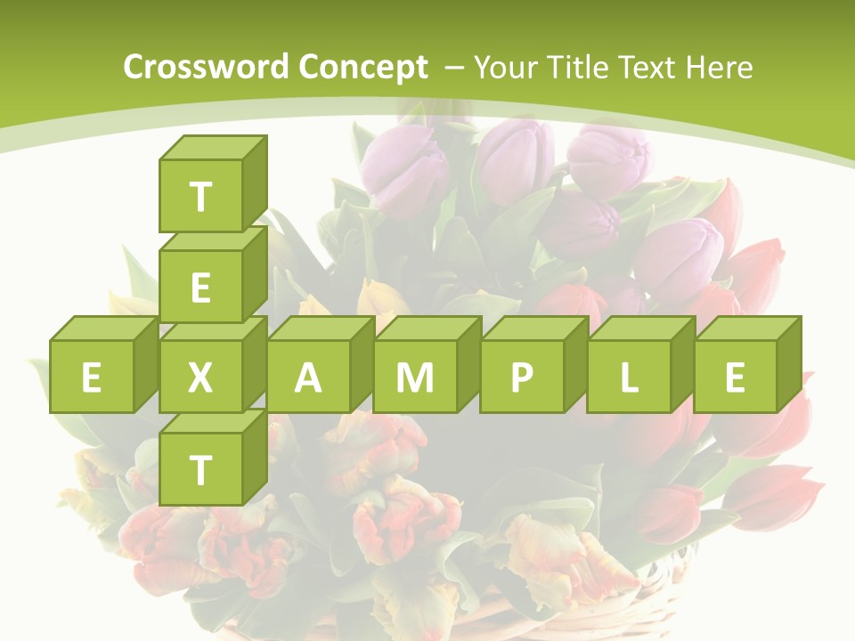 Bunches Yellow Bouquet PowerPoint Template