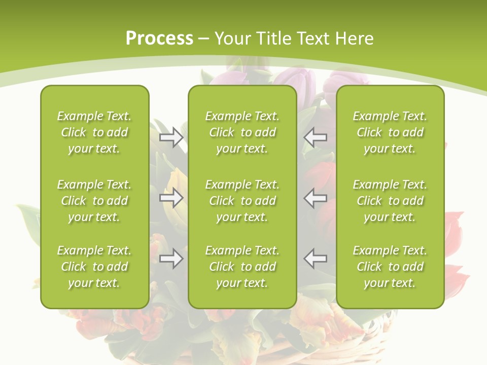 Bunches Yellow Bouquet PowerPoint Template