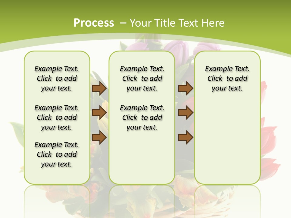 Bunches Yellow Bouquet PowerPoint Template