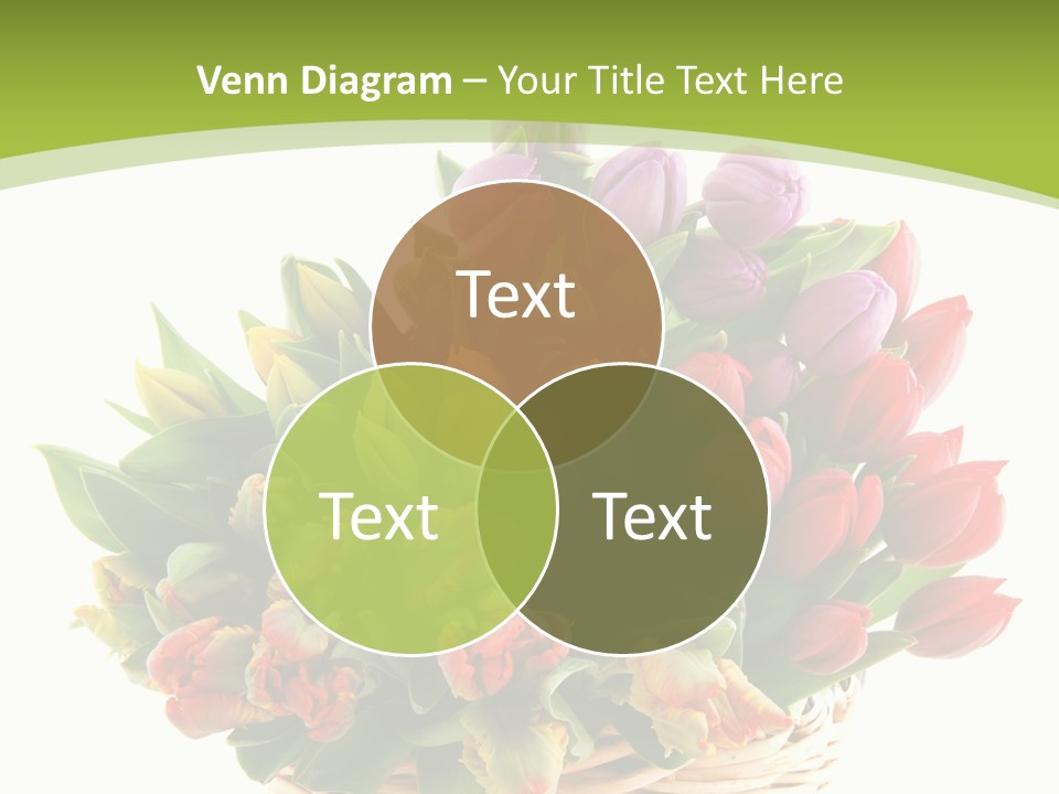 Bunches Yellow Bouquet PowerPoint Template