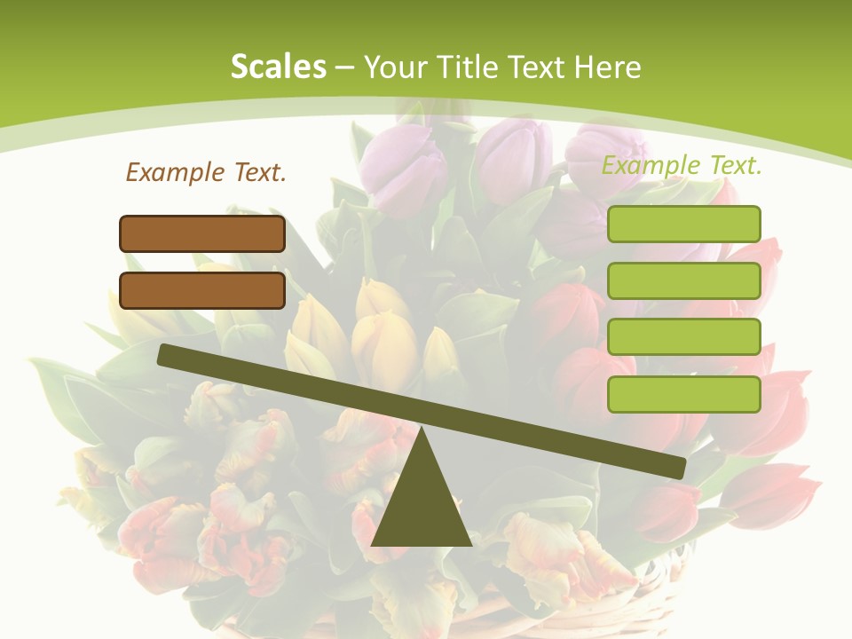 Bunches Yellow Bouquet PowerPoint Template
