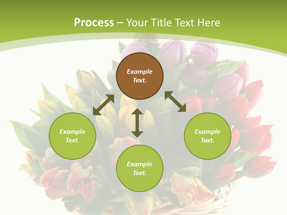 Bunches Yellow Bouquet PowerPoint Template