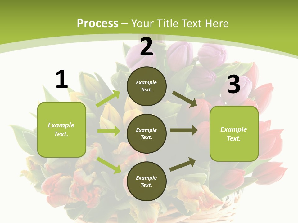 Bunches Yellow Bouquet PowerPoint Template
