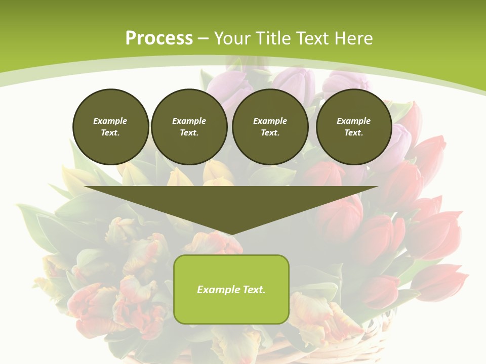 Bunches Yellow Bouquet PowerPoint Template