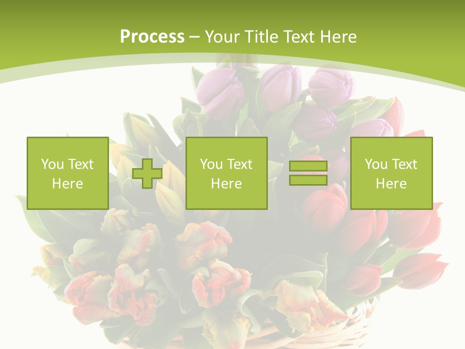 Bunches Yellow Bouquet PowerPoint Template