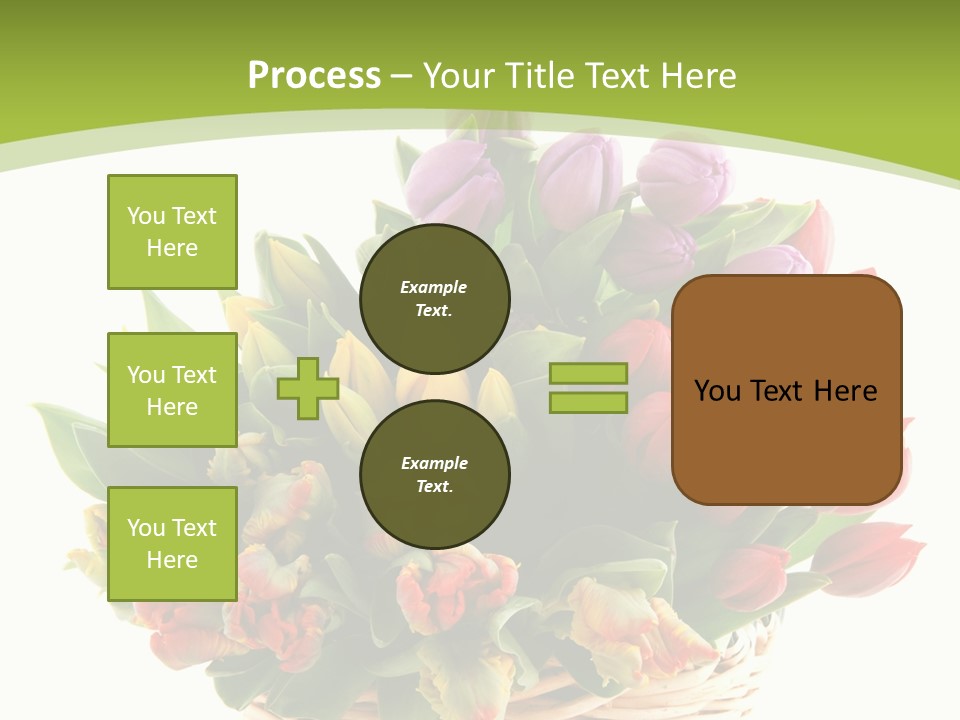 Bunches Yellow Bouquet PowerPoint Template