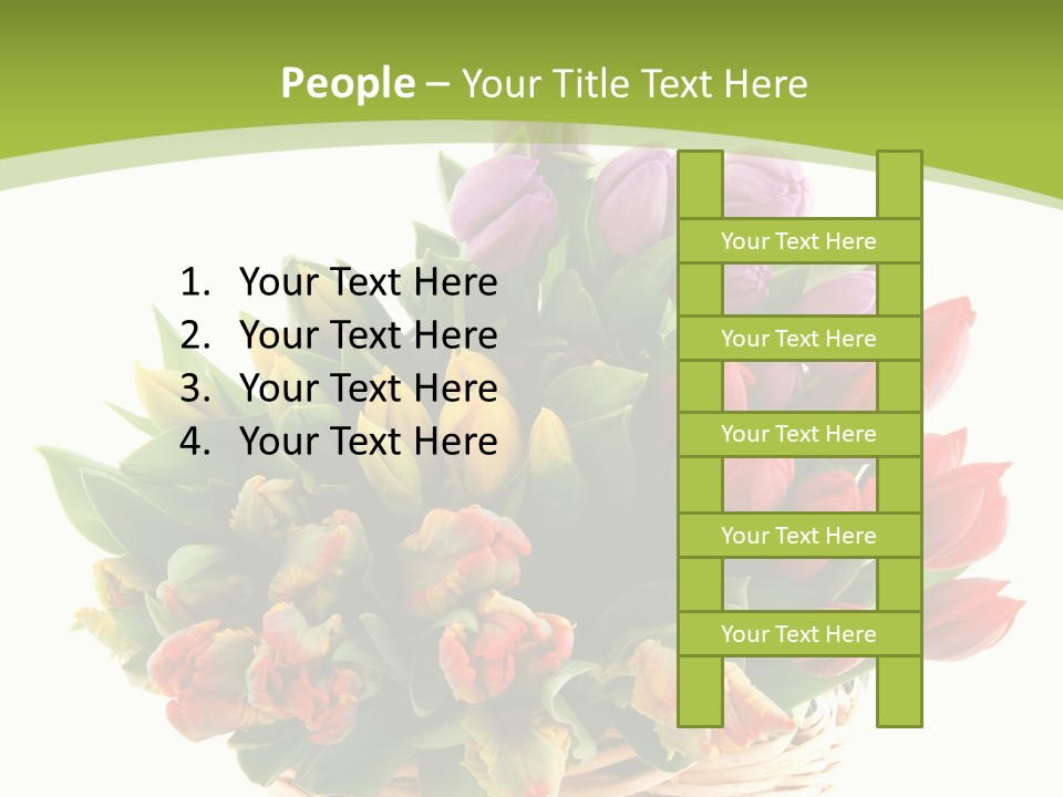 Bunches Yellow Bouquet PowerPoint Template