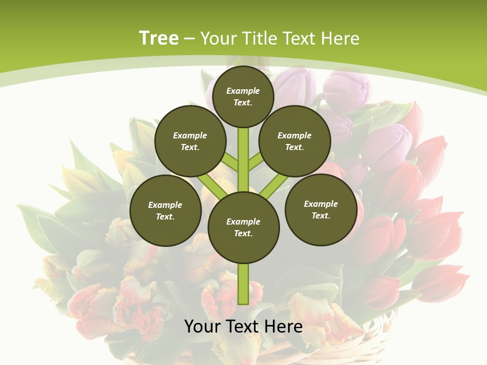 Bunches Yellow Bouquet PowerPoint Template