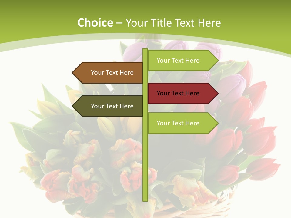 Bunches Yellow Bouquet PowerPoint Template