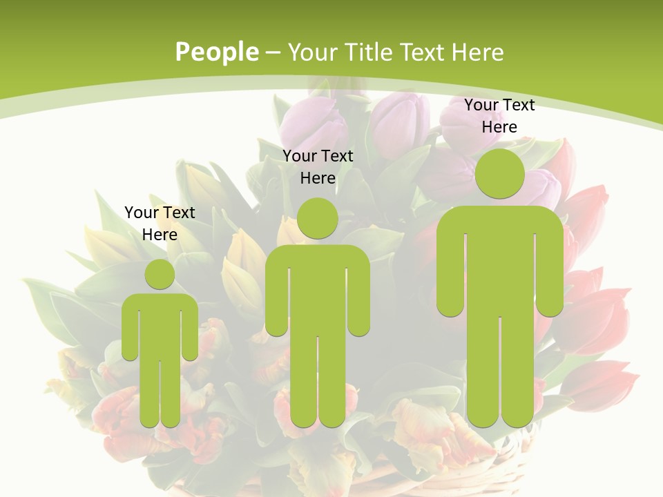 Bunches Yellow Bouquet PowerPoint Template