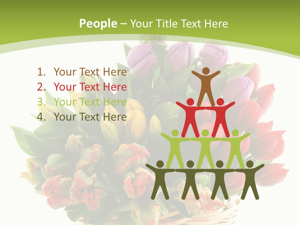 Bunches Yellow Bouquet PowerPoint Template