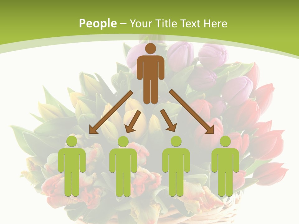 Bunches Yellow Bouquet PowerPoint Template