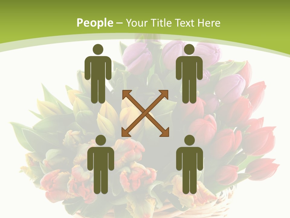 Bunches Yellow Bouquet PowerPoint Template