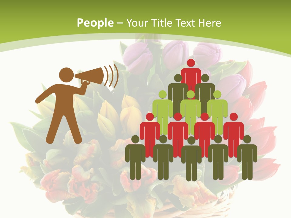 Bunches Yellow Bouquet PowerPoint Template