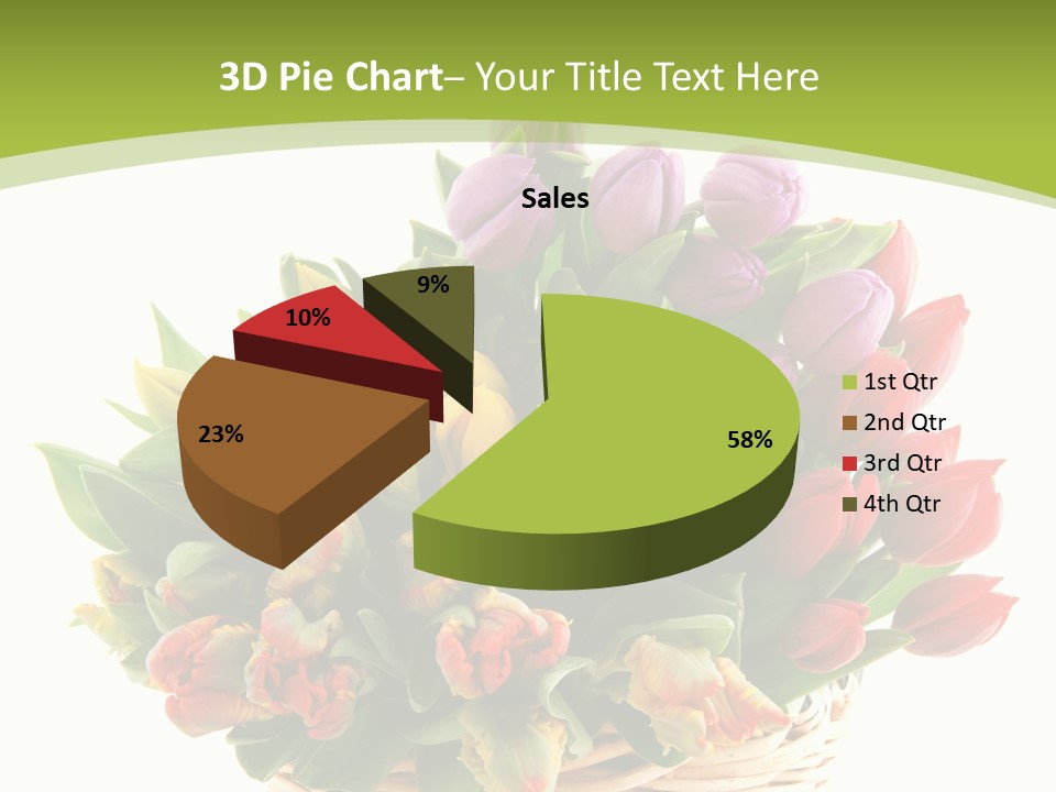 Bunches Yellow Bouquet PowerPoint Template