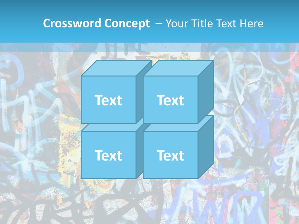 Wall Dark Vandalism PowerPoint Template