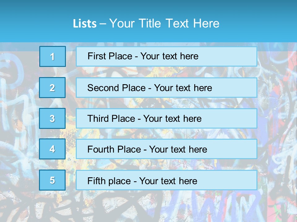 Wall Dark Vandalism PowerPoint Template