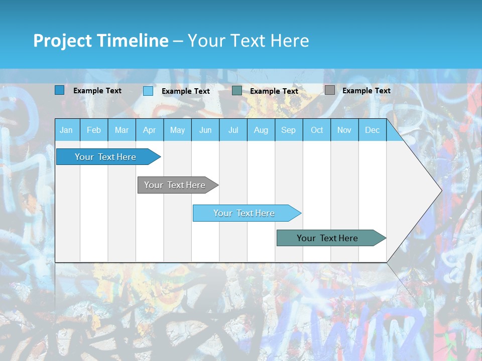 Wall Dark Vandalism PowerPoint Template