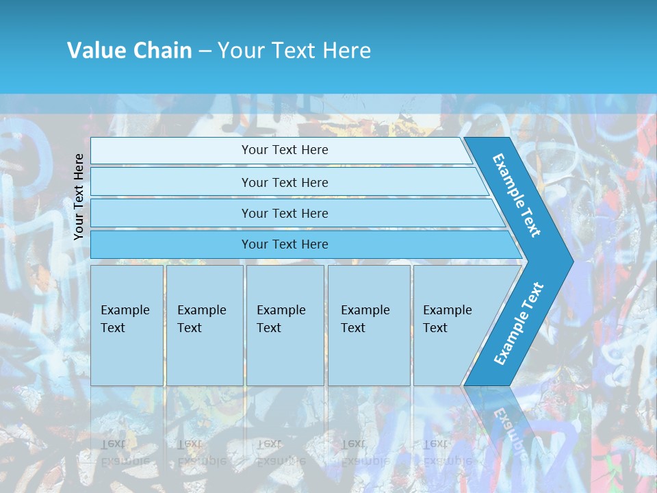 Wall Dark Vandalism PowerPoint Template