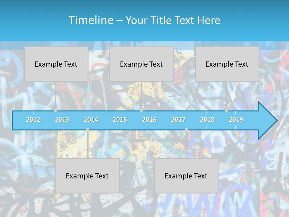 Wall Dark Vandalism PowerPoint Template