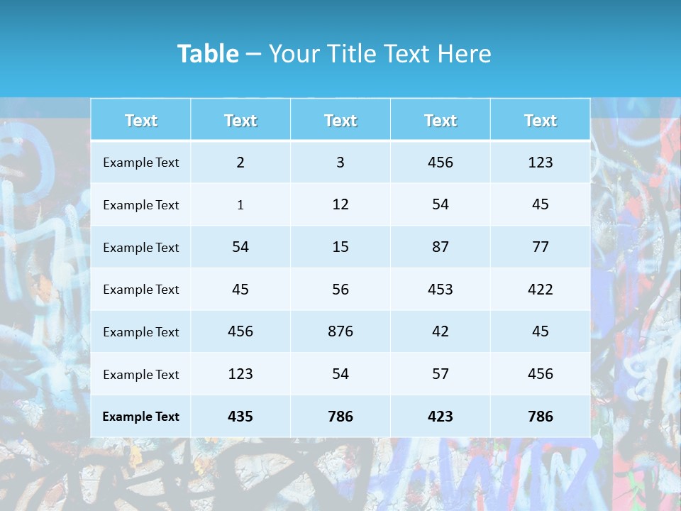 Wall Dark Vandalism PowerPoint Template