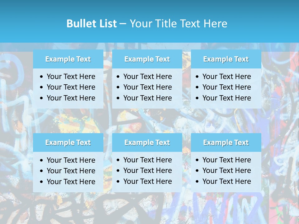 Wall Dark Vandalism PowerPoint Template