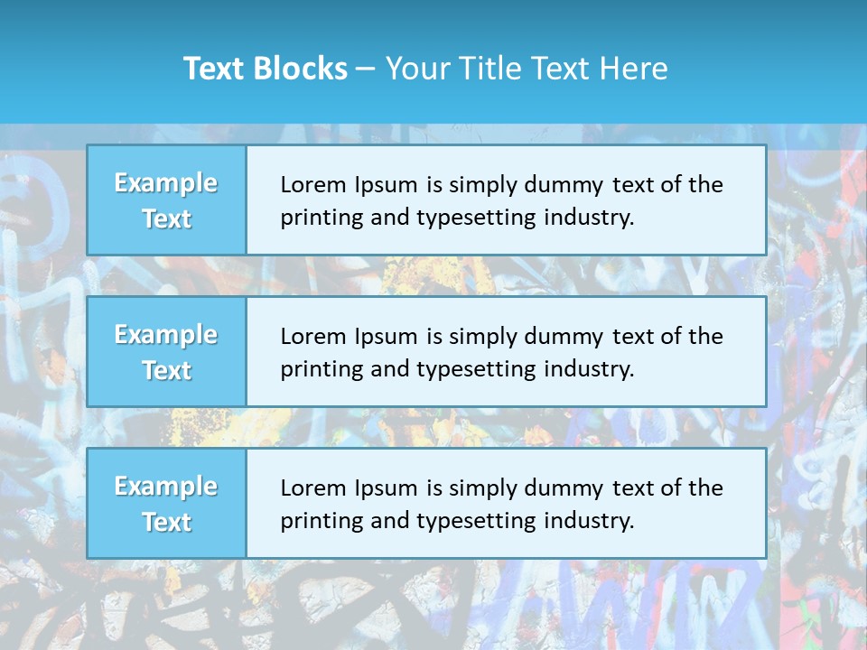 Wall Dark Vandalism PowerPoint Template