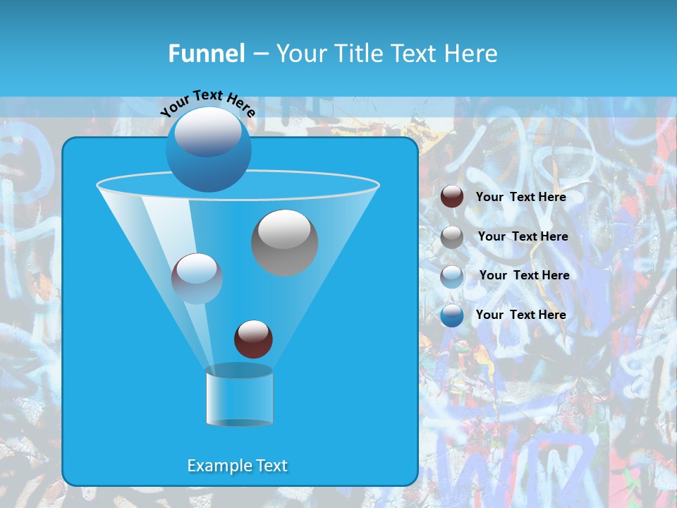 Wall Dark Vandalism PowerPoint Template
