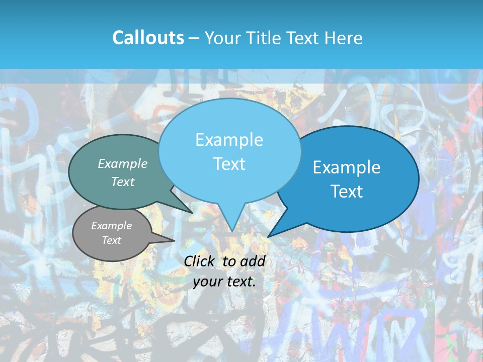 Wall Dark Vandalism PowerPoint Template